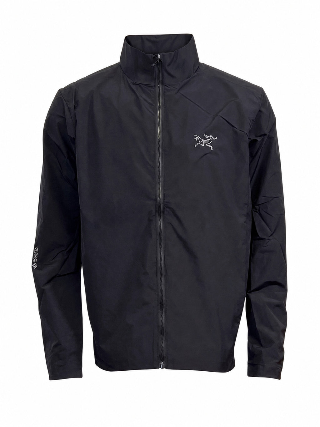 Arc'teryx Solano Men's Stand Collar Windbreaker Jacket – Black | Outdoor & Everyday Wear
