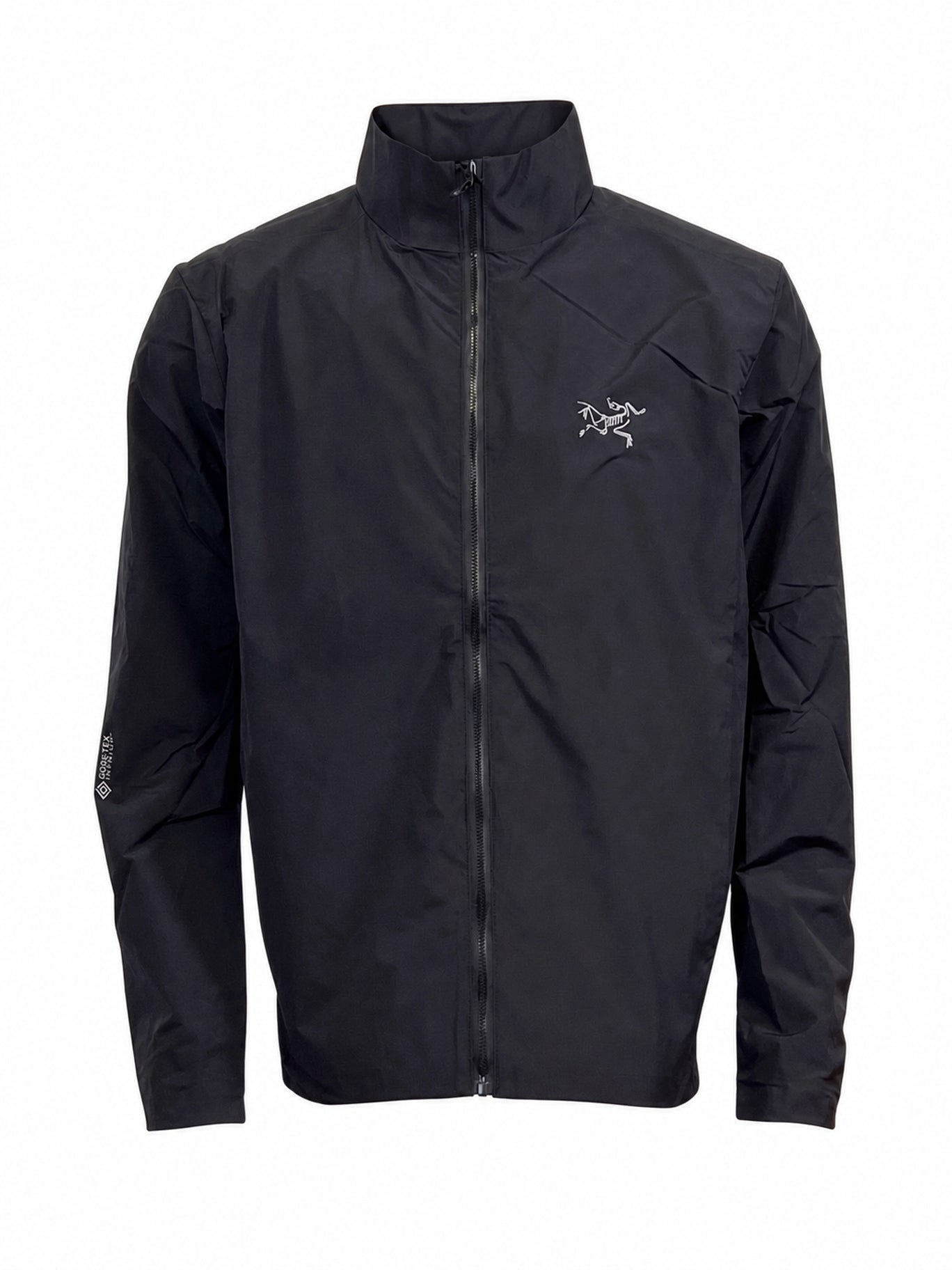 Arc'teryx Solano Men's Stand Collar Windbreaker Jacket – Black | Outdoor & Everyday Wear