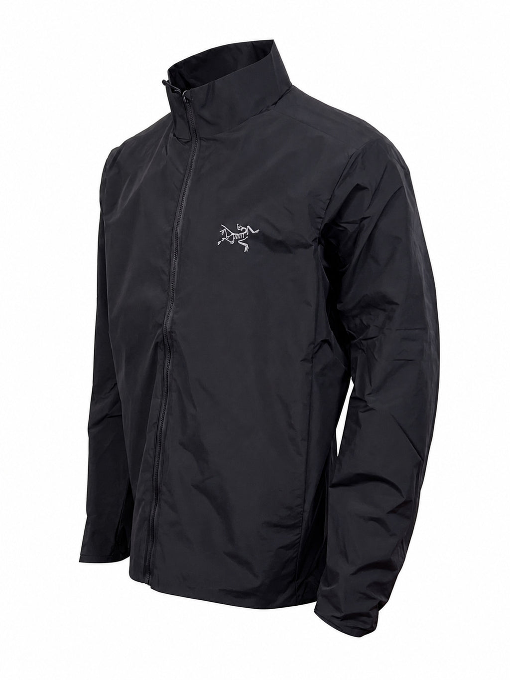 Arc'teryx Solano Men's Stand Collar Windbreaker Jacket – Black | Outdoor & Everyday Wear