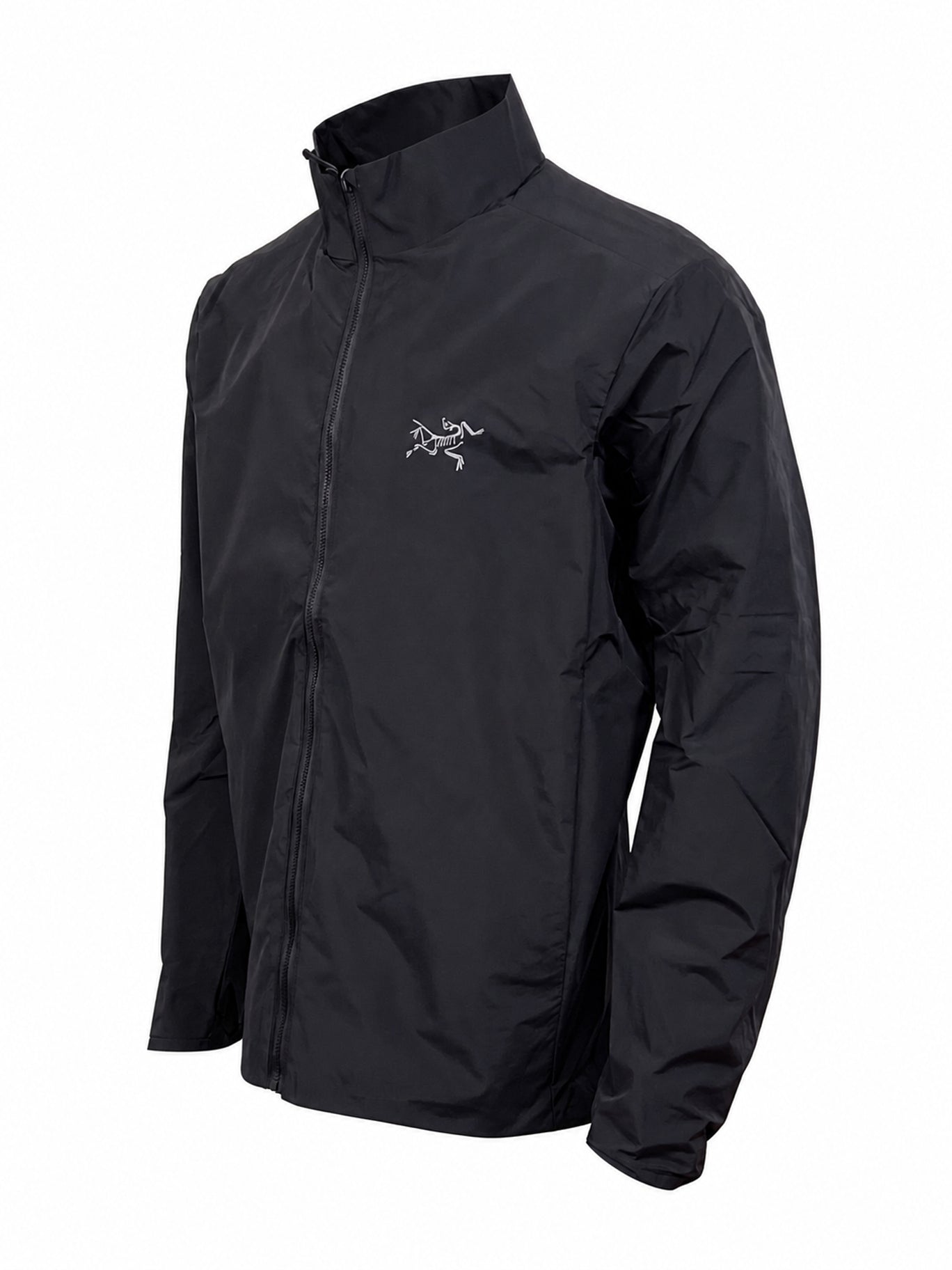 Arc'teryx Solano Men's Stand Collar Windbreaker Jacket – Black | Outdoor & Everyday Wear