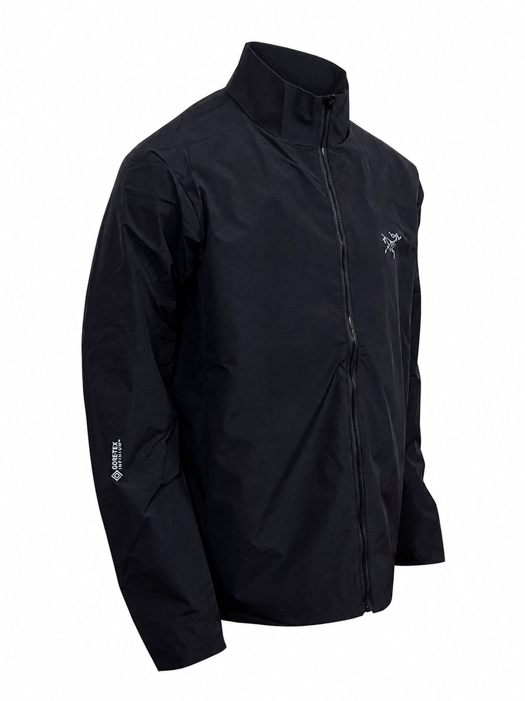 Arc'teryx Solano Men's Stand Collar Windbreaker Jacket – Black | Outdoor & Everyday Wear