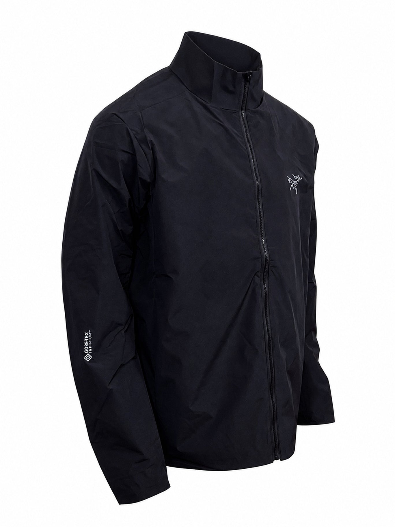 Arc'teryx Solano Men's Stand Collar Windbreaker Jacket – Black | Outdoor & Everyday Wear