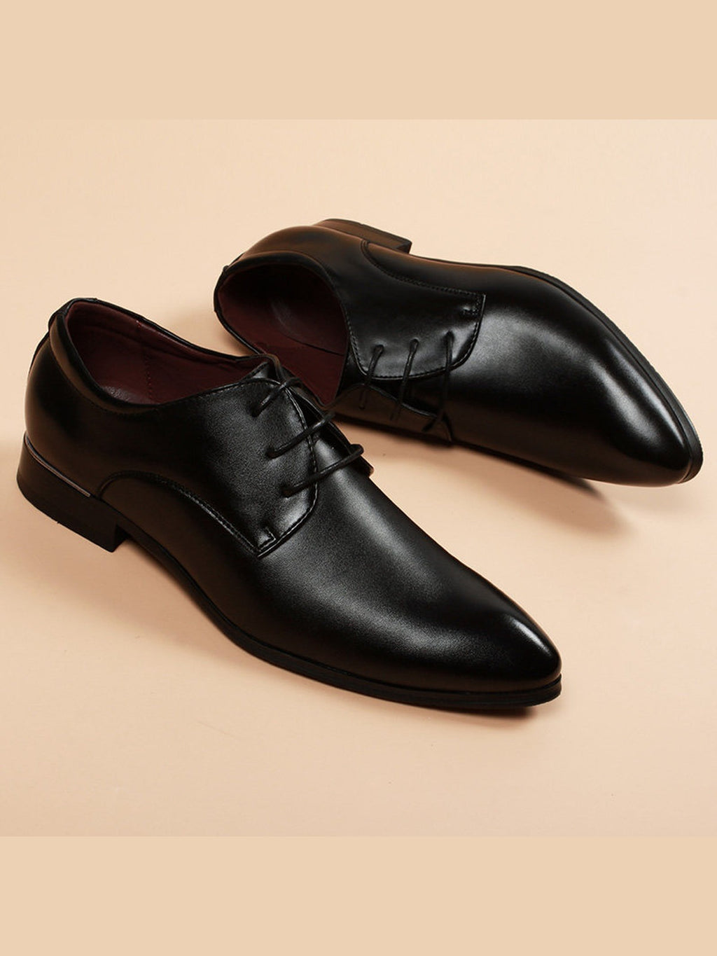 Color handcrafted genuine leather shoes - color image