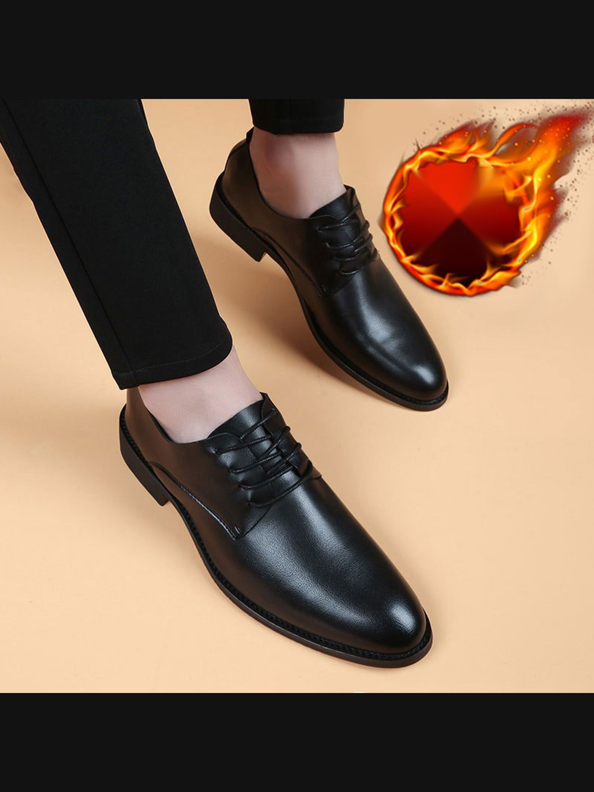 Color handcrafted genuine leather shoes - color image