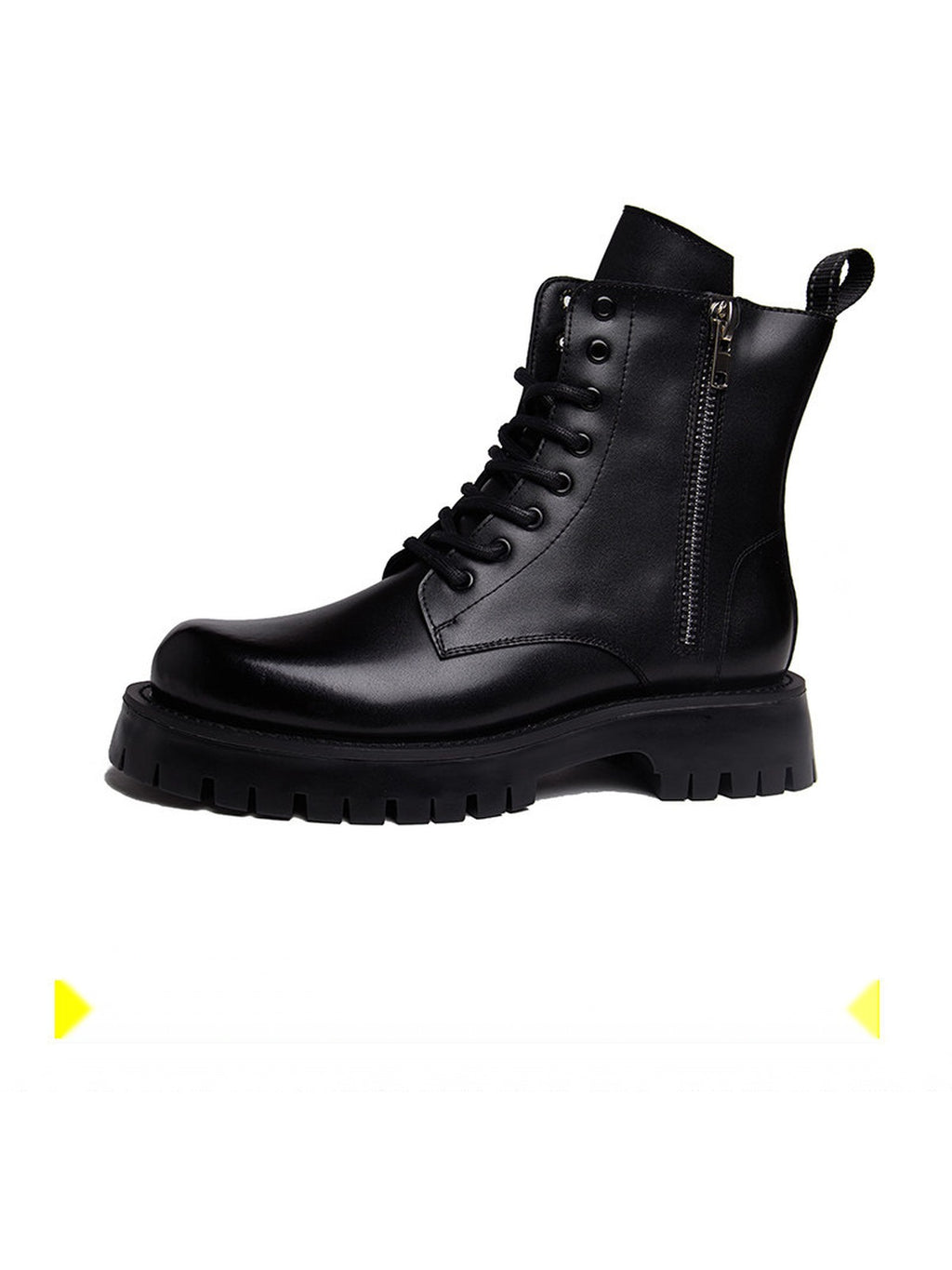 Black handcrafted genuine leather shoes - color image