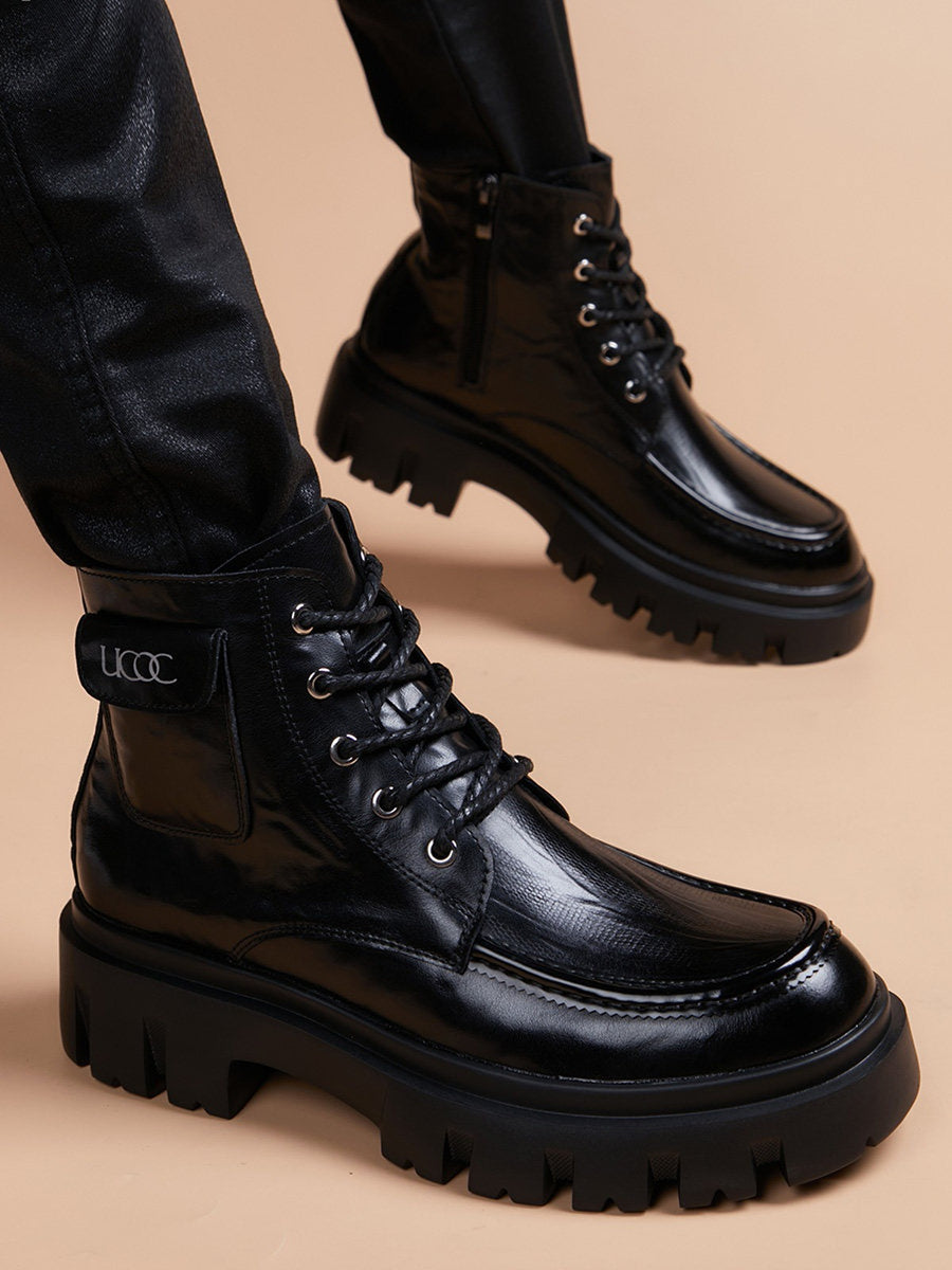 Versatile Handcrafted Genuine Leather Men's Leather Boots for Office & Formal Wear