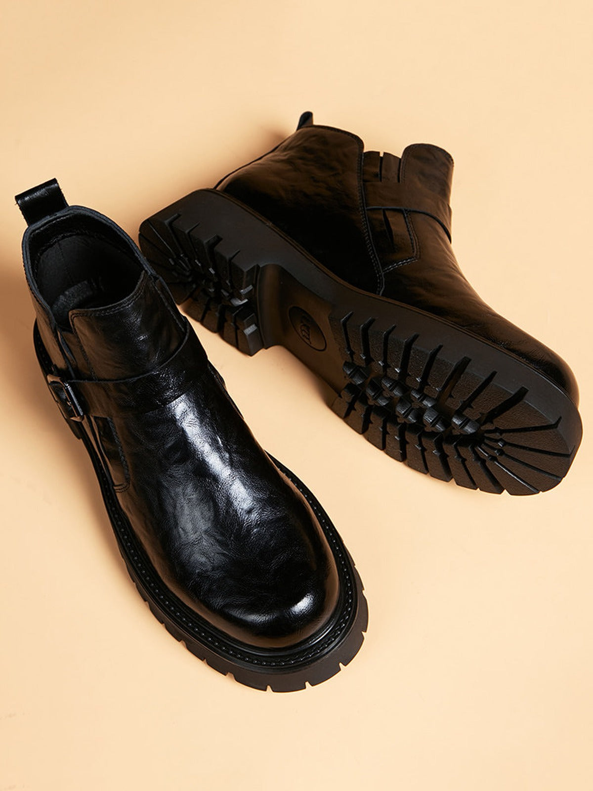 Handcrafted Genuine Leather Men's Boots - product view 5