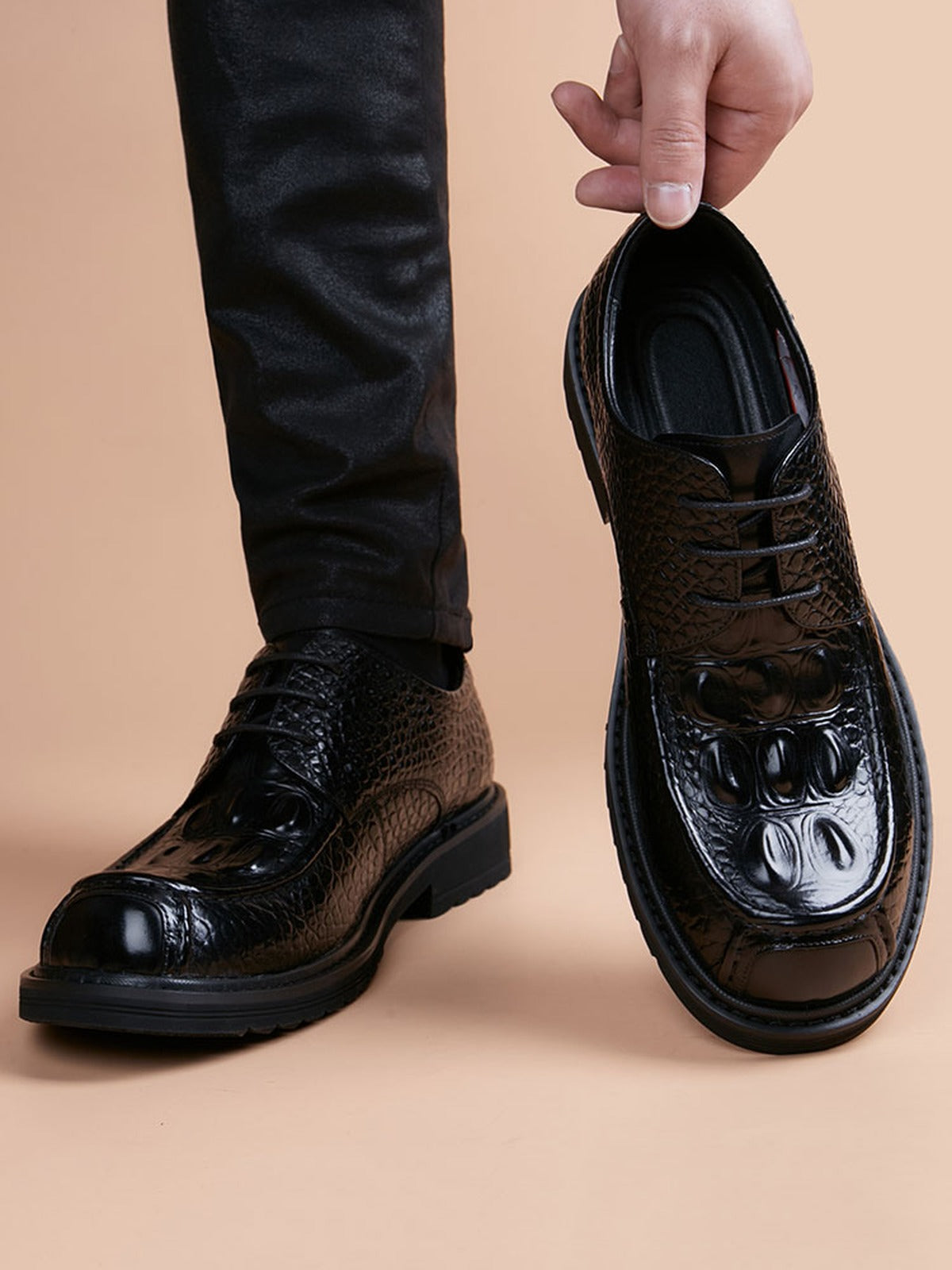 Handcrafted genuine leather shoes product view