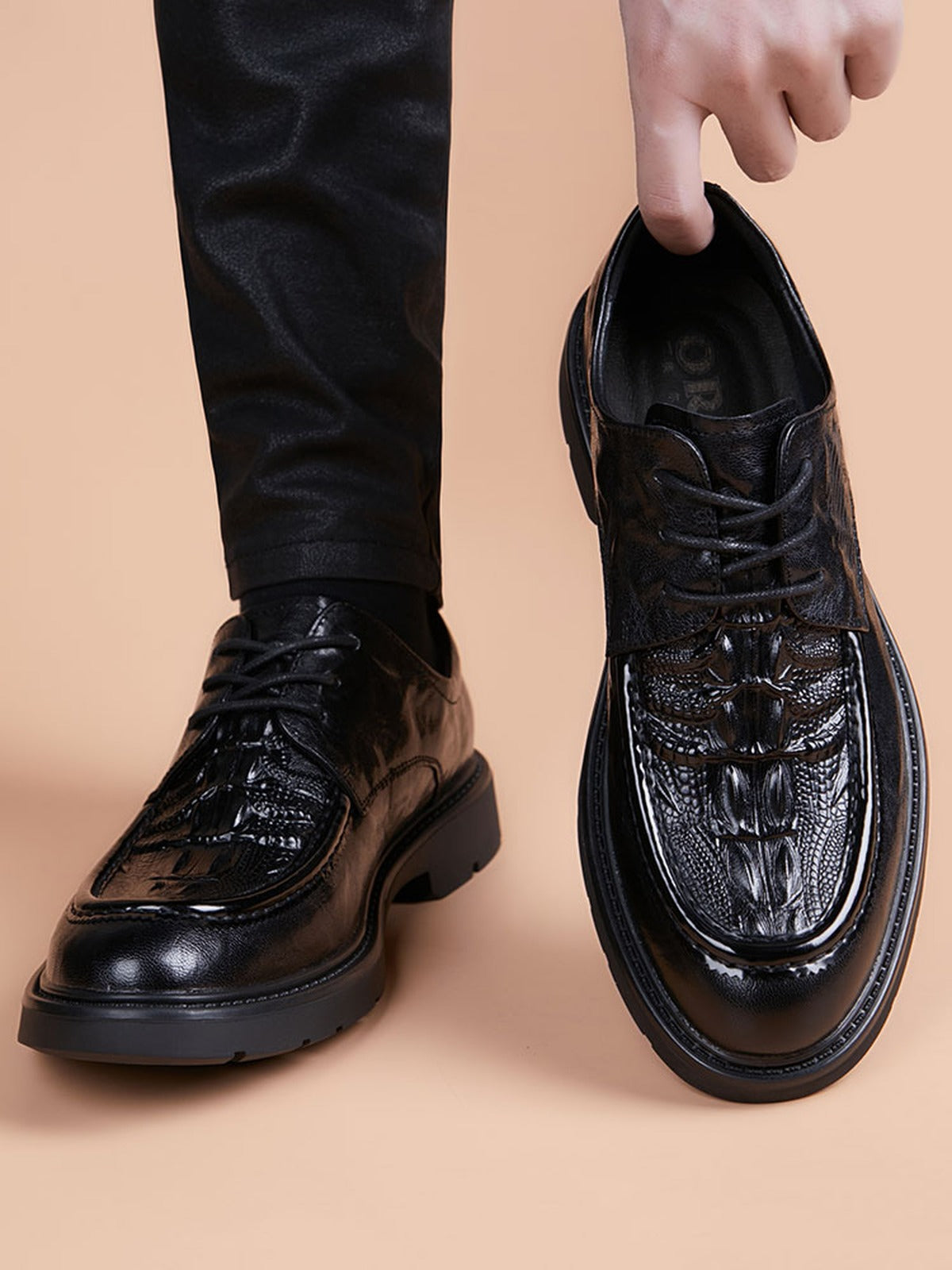 Handcrafted genuine leather shoes product view
