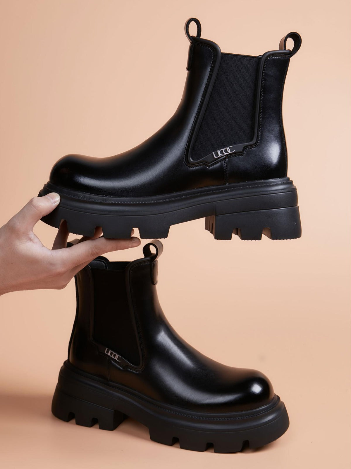 Handcrafted Genuine Leather Men's Boots - product view 3