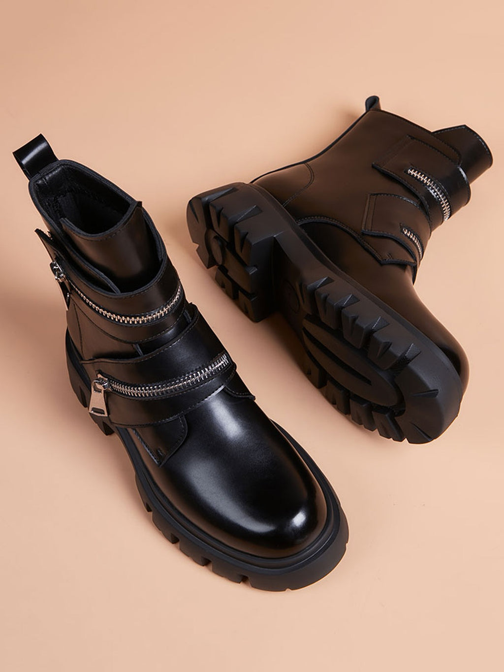 Handcrafted Genuine Leather Men's Boots - product view 4