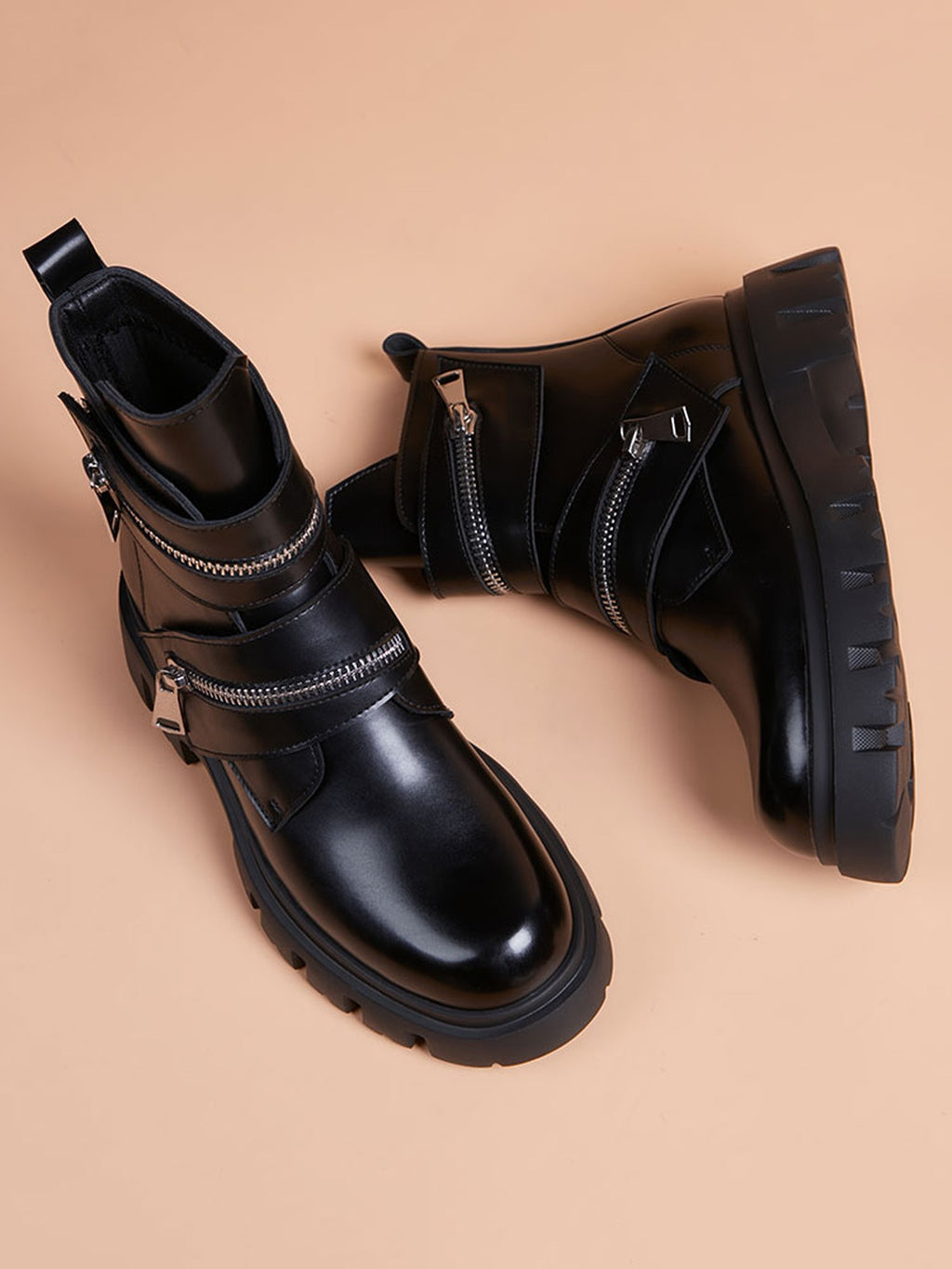 Handcrafted Genuine Leather Men's Boots - product view 5