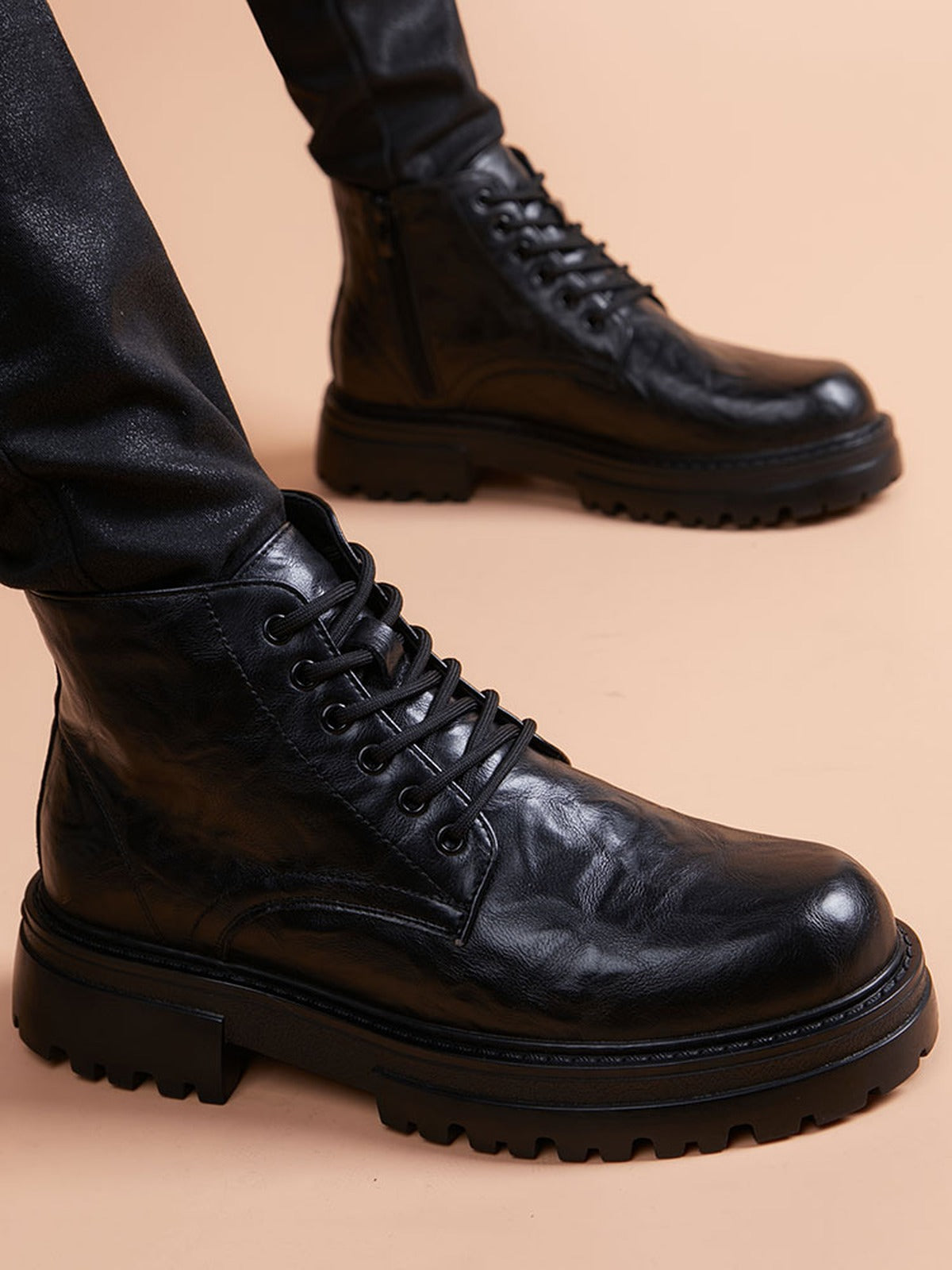 Handcrafted Genuine Leather Men's Boots - product view 1