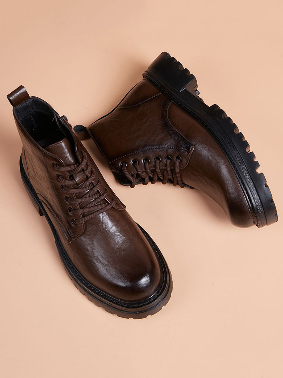 Handcrafted Genuine Leather Men's Boots - product view 5
