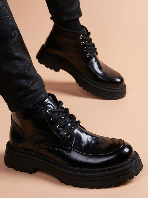 Handcrafted Genuine Leather Men's Boots - product view 1