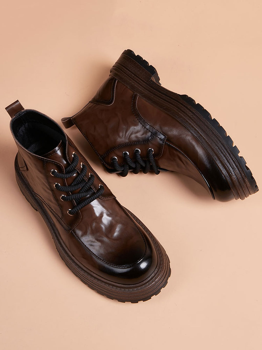 Handcrafted Genuine Leather Men's Boots - product view 5
