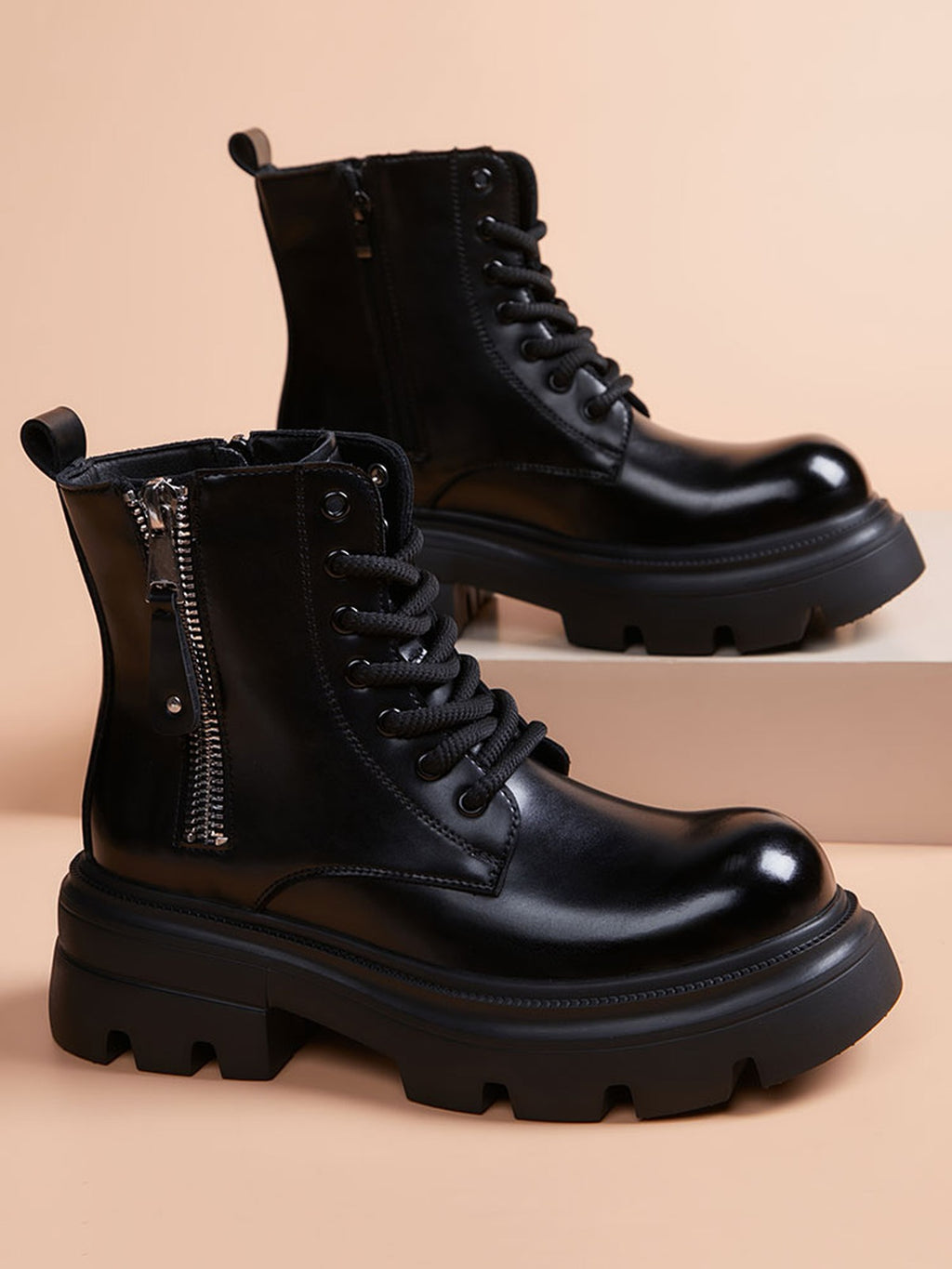 Handcrafted Genuine Leather Men's Boots - product view 3