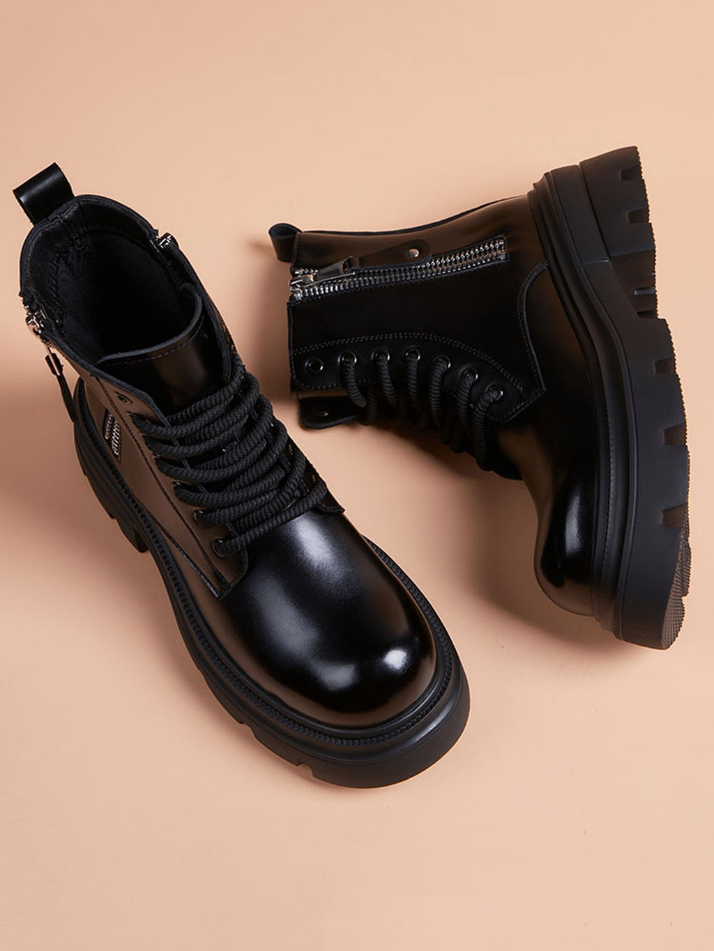Handcrafted Genuine Leather Men's Boots - product view 4