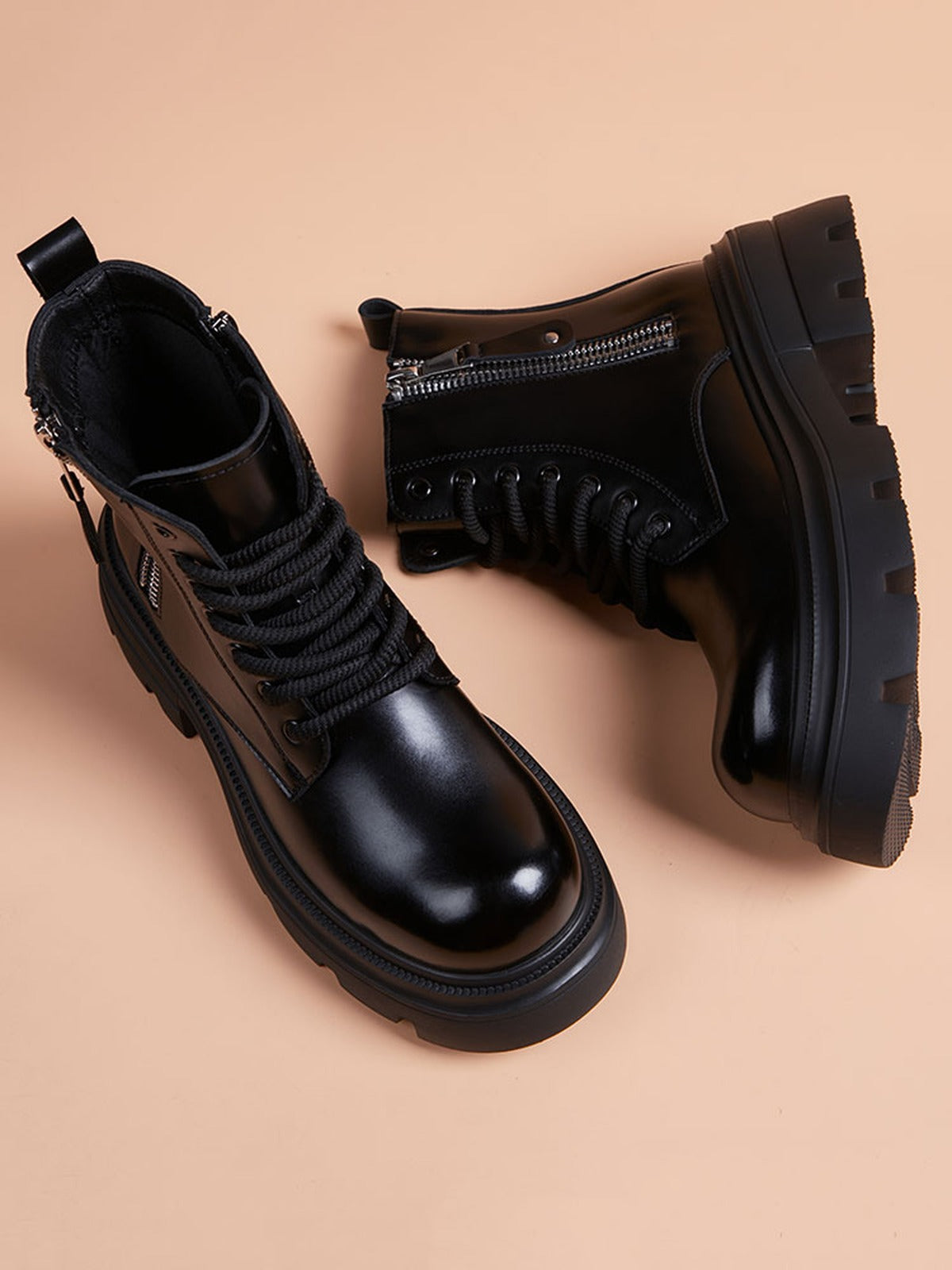 Handcrafted Genuine Leather Men's Boots - product view 4
