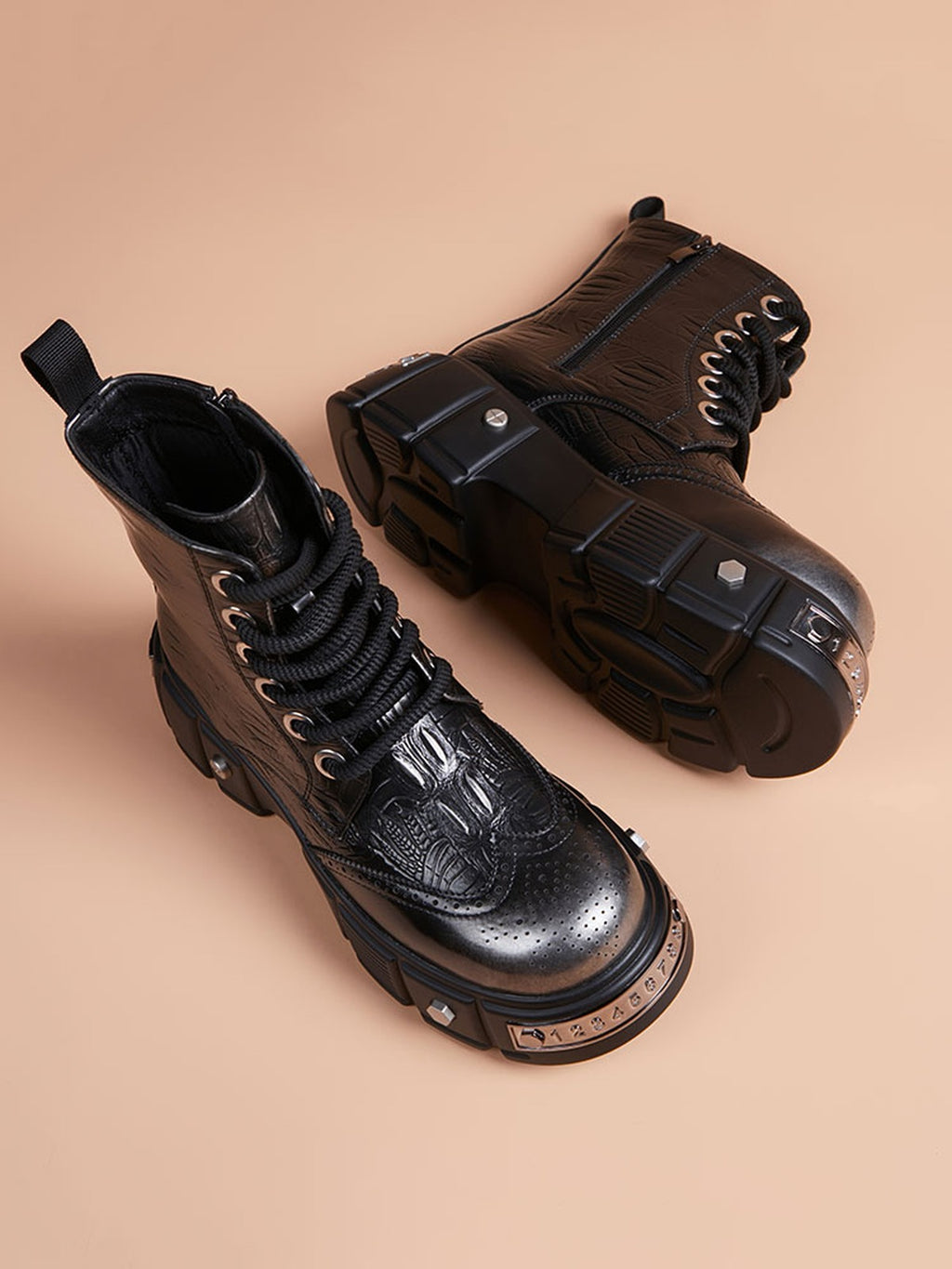 Handcrafted Genuine Leather Men's Boots - product view 5