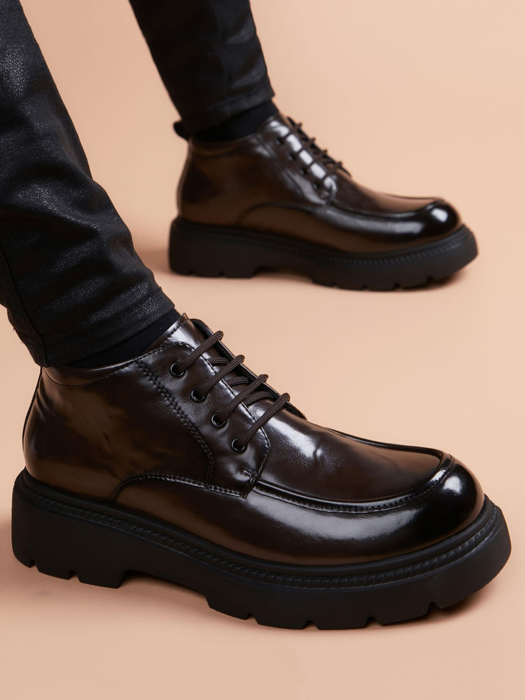 Handcrafted Genuine Leather Men's Boots - product view 4