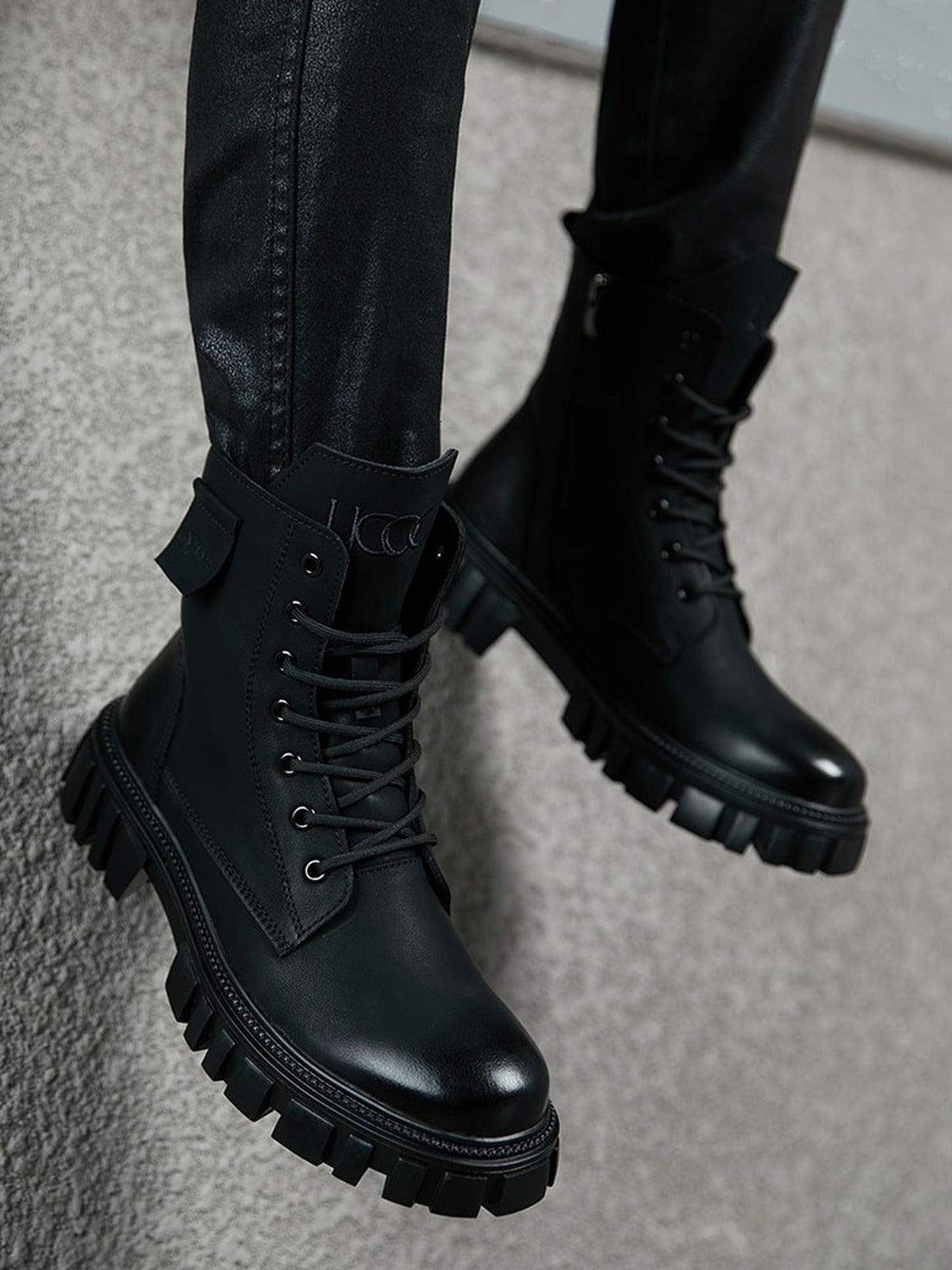 Handcrafted Genuine Leather Men's Boots - product view 2