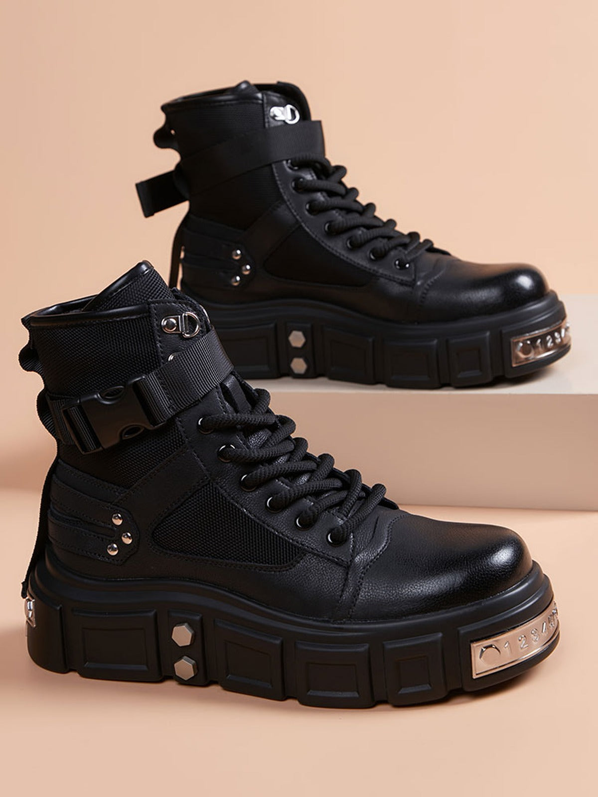 Handcrafted Genuine Leather Men's Boots - product view 4