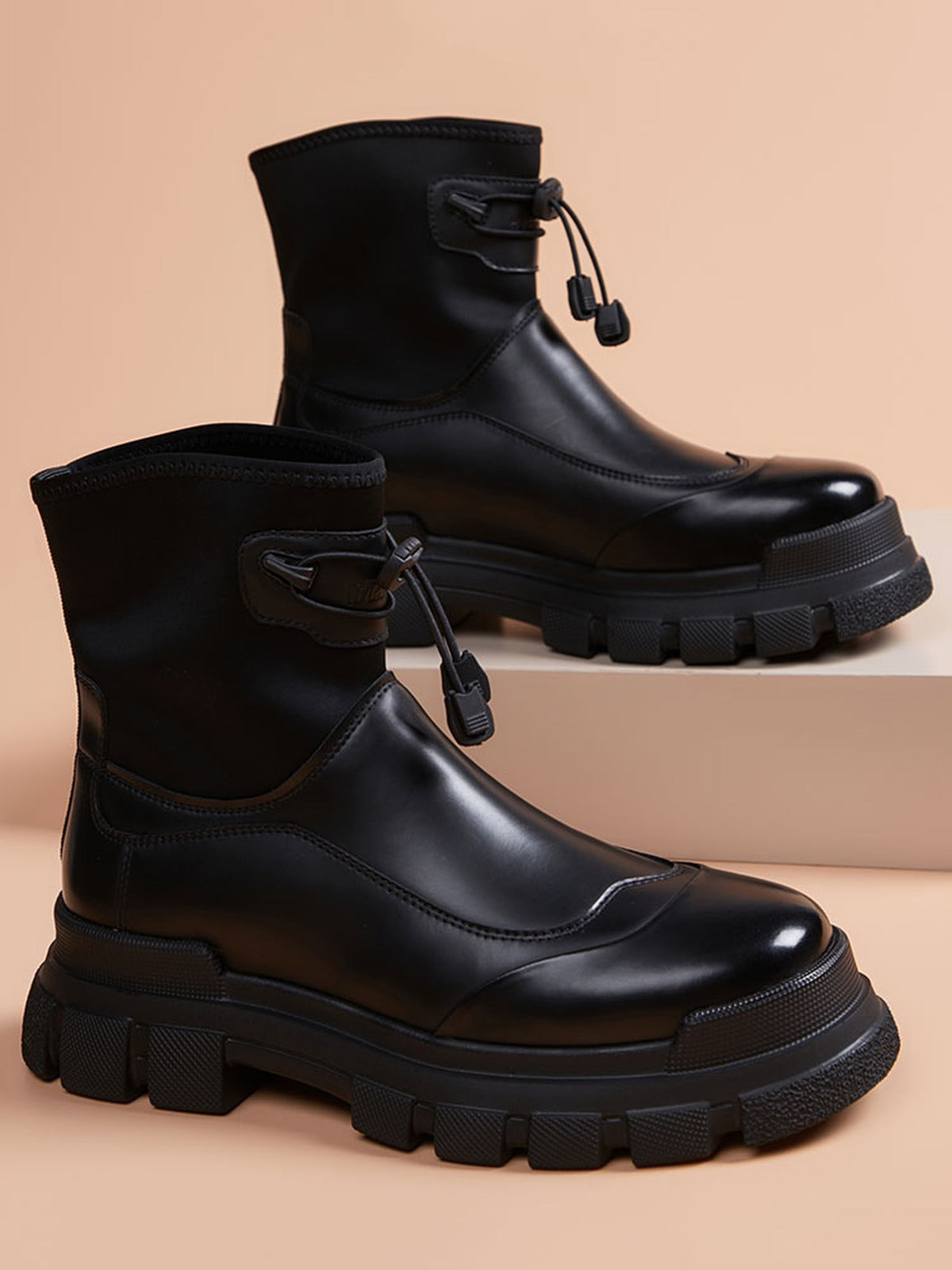 Handcrafted Genuine Leather Men's Boots - product view 4