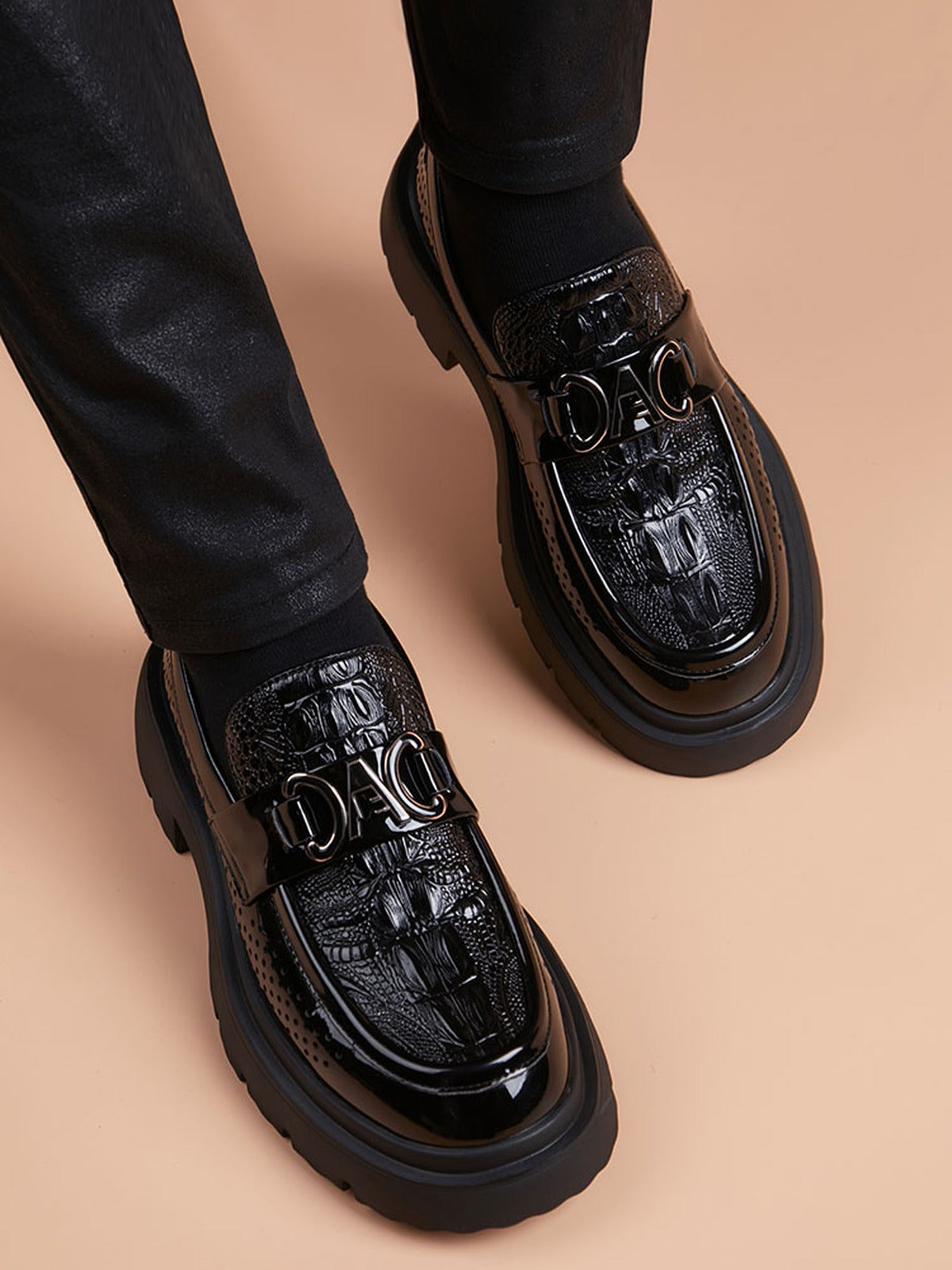 Handcrafted Genuine Leather Men's Slip-On Loafers - product view 2