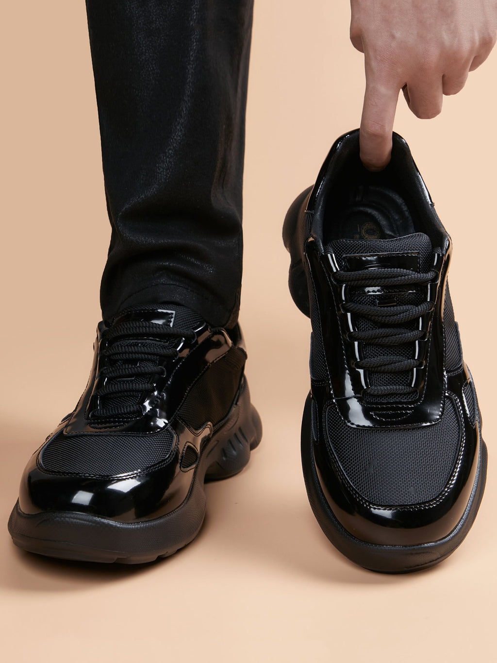 Handcrafted Genuine Leather Men's Derby Shoes - product view 2