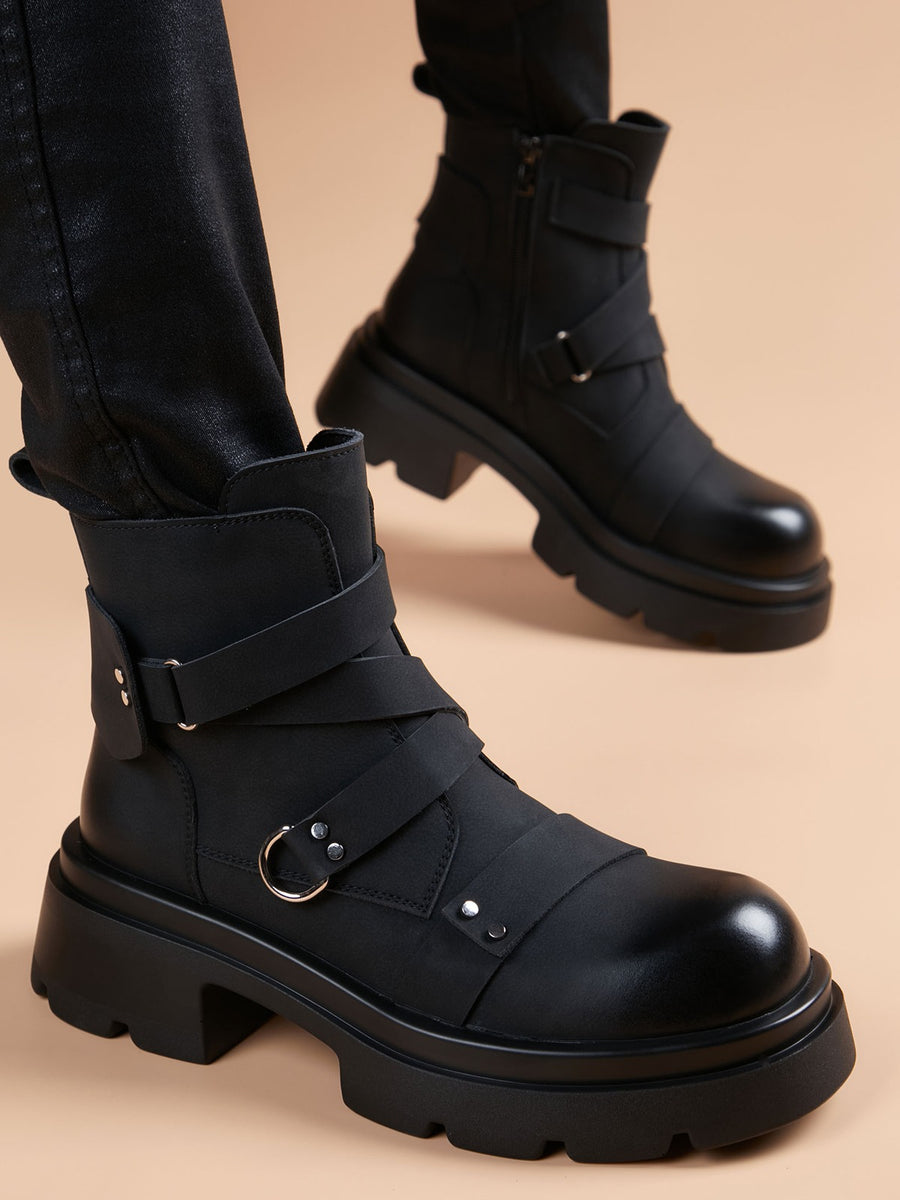 Distinctive Handcrafted Genuine Leather Men's Leather Boots for Office & Formal Wear