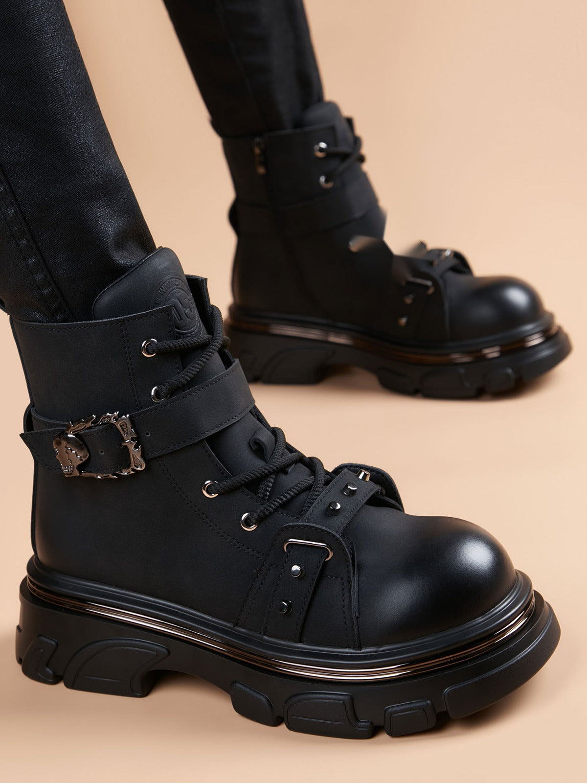 Handcrafted Genuine Leather Men's Boots - product view 1